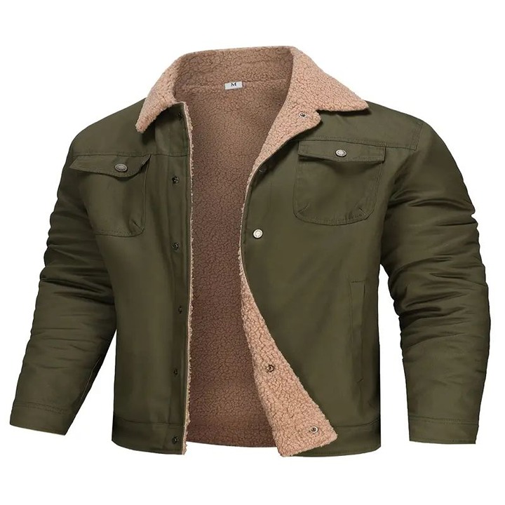Men's Casual Fleece Lined Jacket