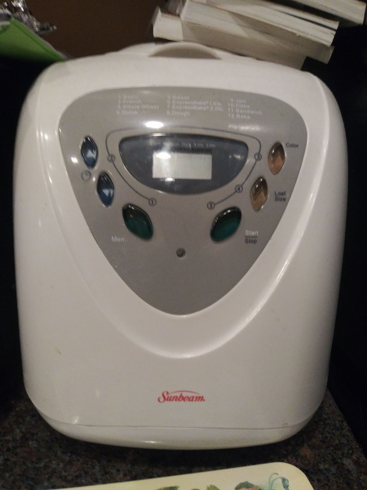 Sunbeam Programmable Bread Maker Model 5891