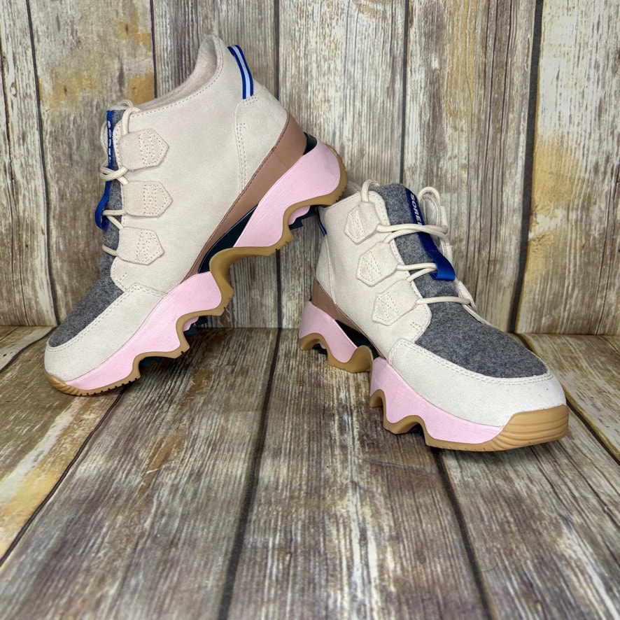 Sorel Kinetic Impact Caribou Waterproof Sneaker Womens Sz 9