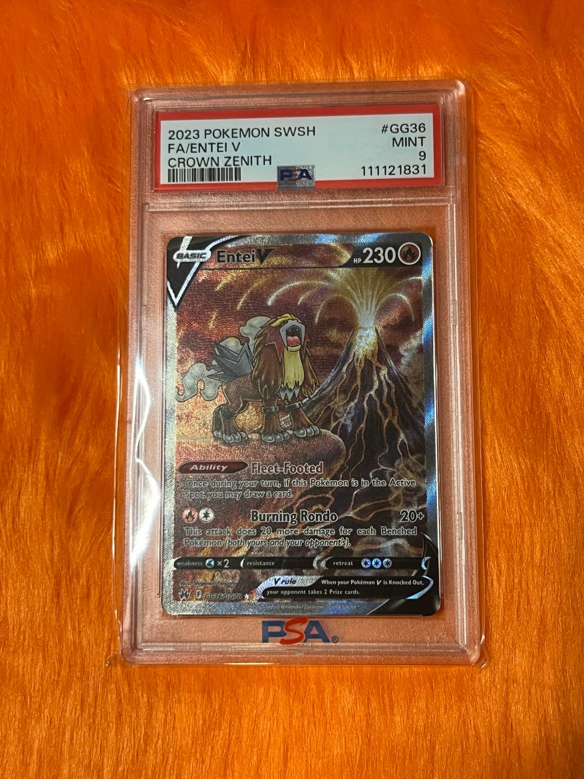PSA 9 ENTEI V GG36/GG70 CROWN ZENITH
