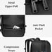 5L Travel Backpack with 3 Packing Cubes for Men Women, Water Resistant