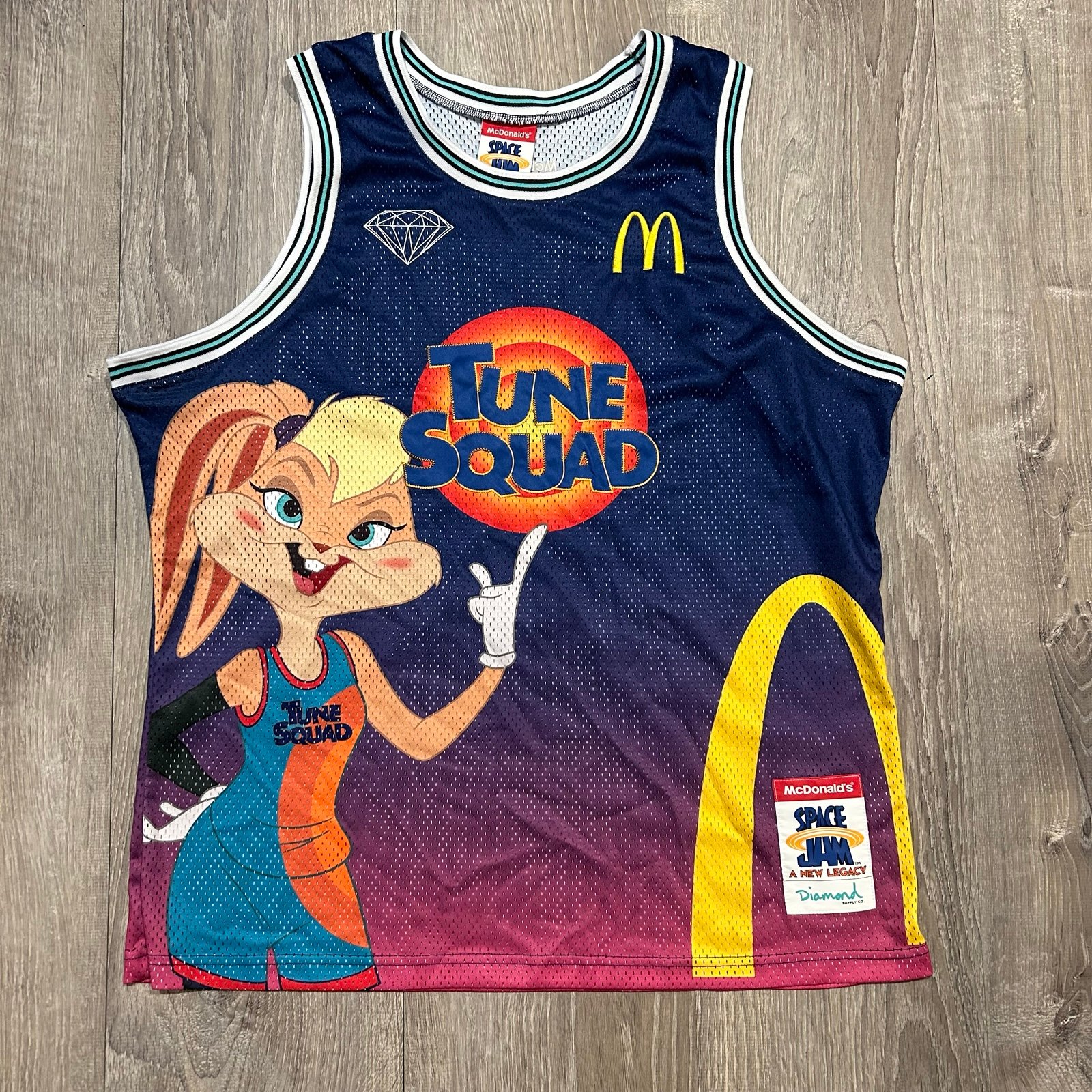 Lola Bunny Diamond Supply Co Space Jam Tune Squad Jersey Men’s Large