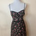Allen Schwartz Eden floral mesh bustier boning midi dress 10