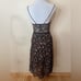 Allen Schwartz Eden floral mesh bustier boning midi dress 10