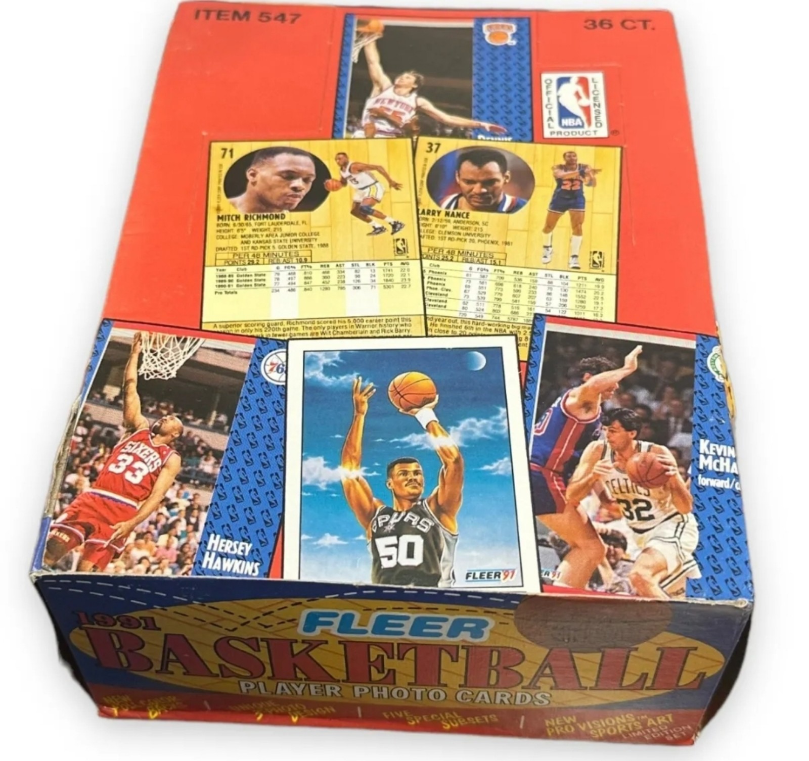 1991 Fleer Basketball Hobby Box | 36 Factory Sealed Wax Packs | Jordan