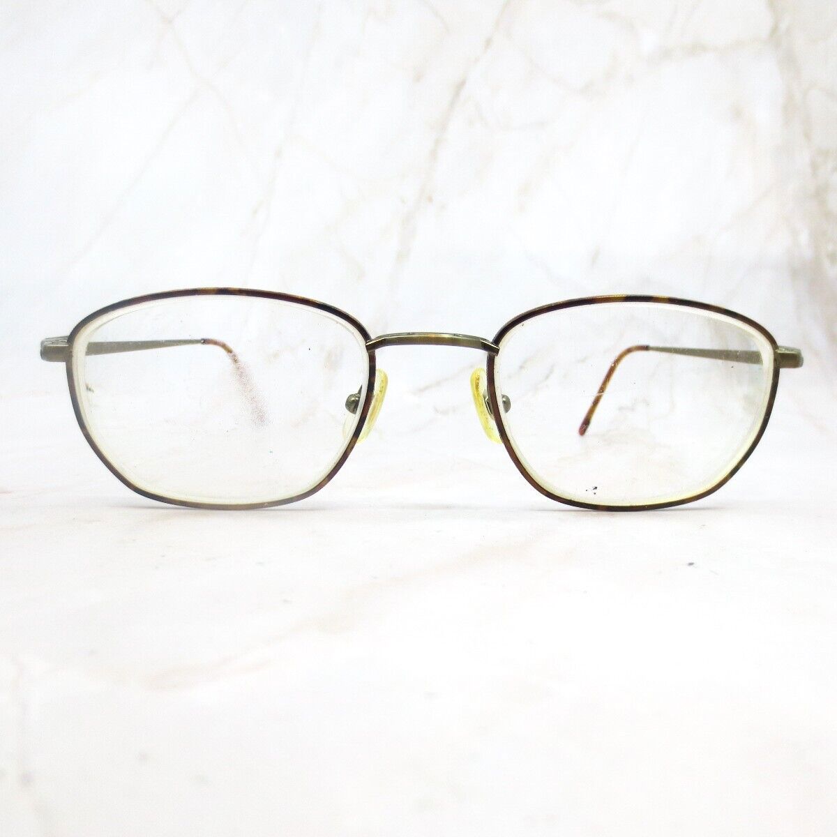 Seiko Eyeglasses Frame T820 Women's Gold Metal Full Rim Clear Lens Square - 140