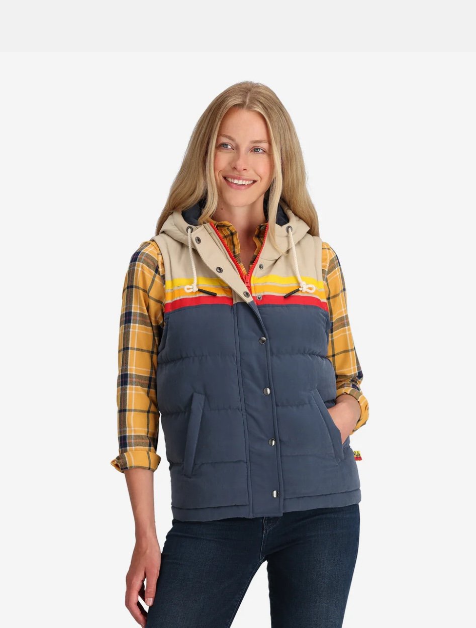Yo Colorado Unisex Epic Fader Puffer Hooded Vest