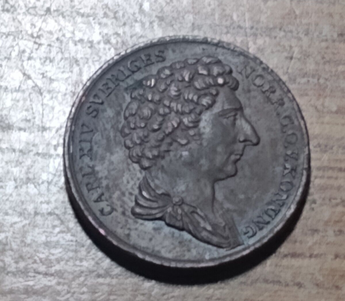 1832 sweden 1/2 skilling unc Karl XIV