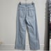 Zara high rise wide leg distressed jeans size 4