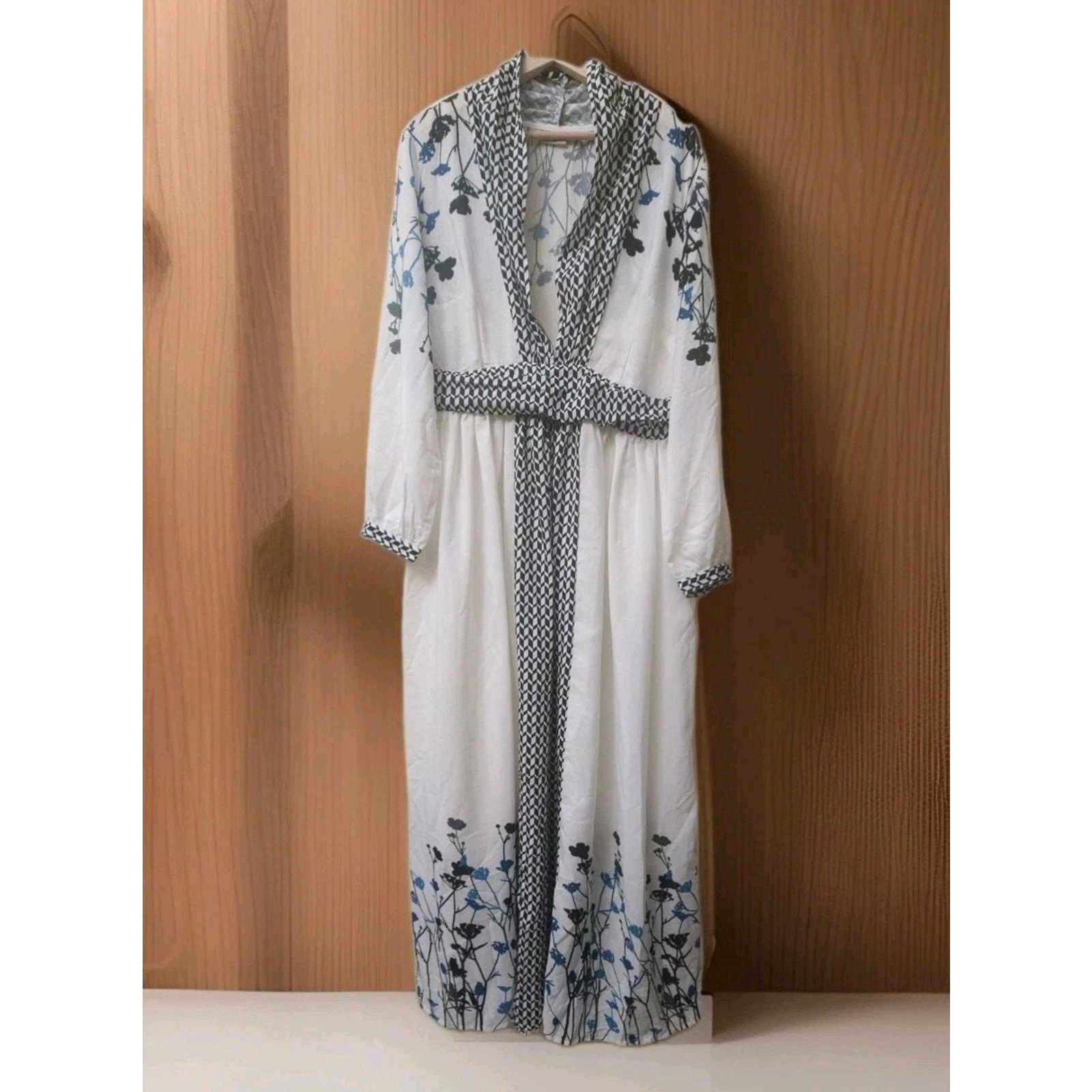 Eshakti floral print crepe empire shift Long Fancy dress size 1X 18W
