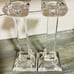 Set of 3 Lead Crystal Candleholders