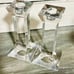 Set of 3 Lead Crystal Candleholders