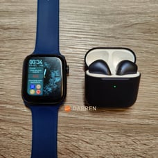 COMBO~Smart Watch Sports Tracker Bluetooth Call + Bluetooth 5.1 Earbuds Earphone
