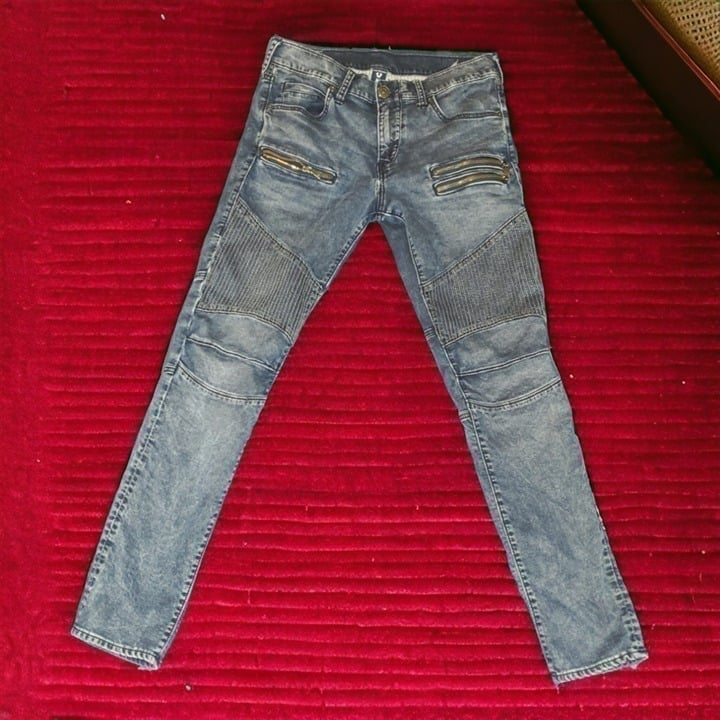 True Religion Men's Dark Blue Denim Skinny Jeans