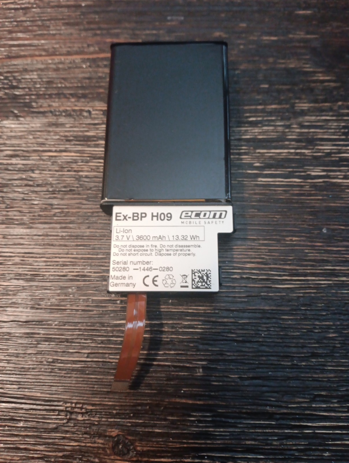 New Battery EX-BP H09 for Ecom Mobile Safety Smart-Ex 01 01M (Zone 1 / DIV 1)USA
