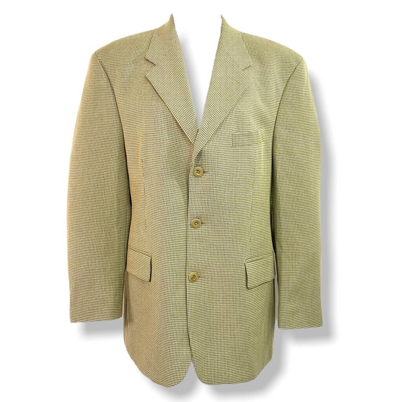 Vintage Kasper Men’s Single Breasted Tan Blazer