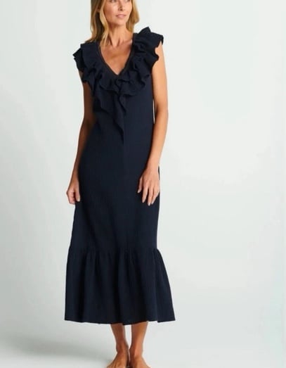 Sundays Navy Blue Kinsey Maxi Dress S
