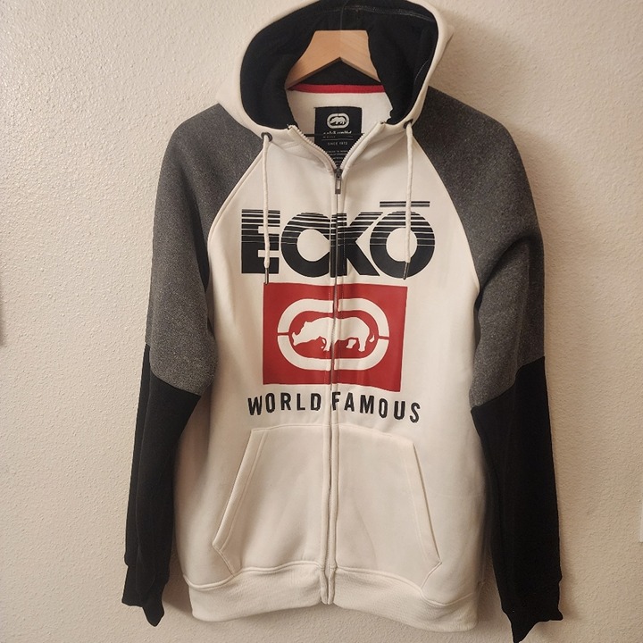 ECKO Unlimited World Famous Rhino Zip Up Hoodie Mens Large
