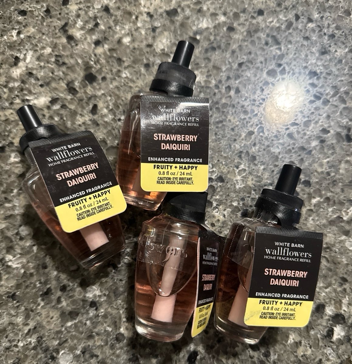 Body Works Strawberry Daiquiri Enhanced Fragrance Wallflower Refills x 4