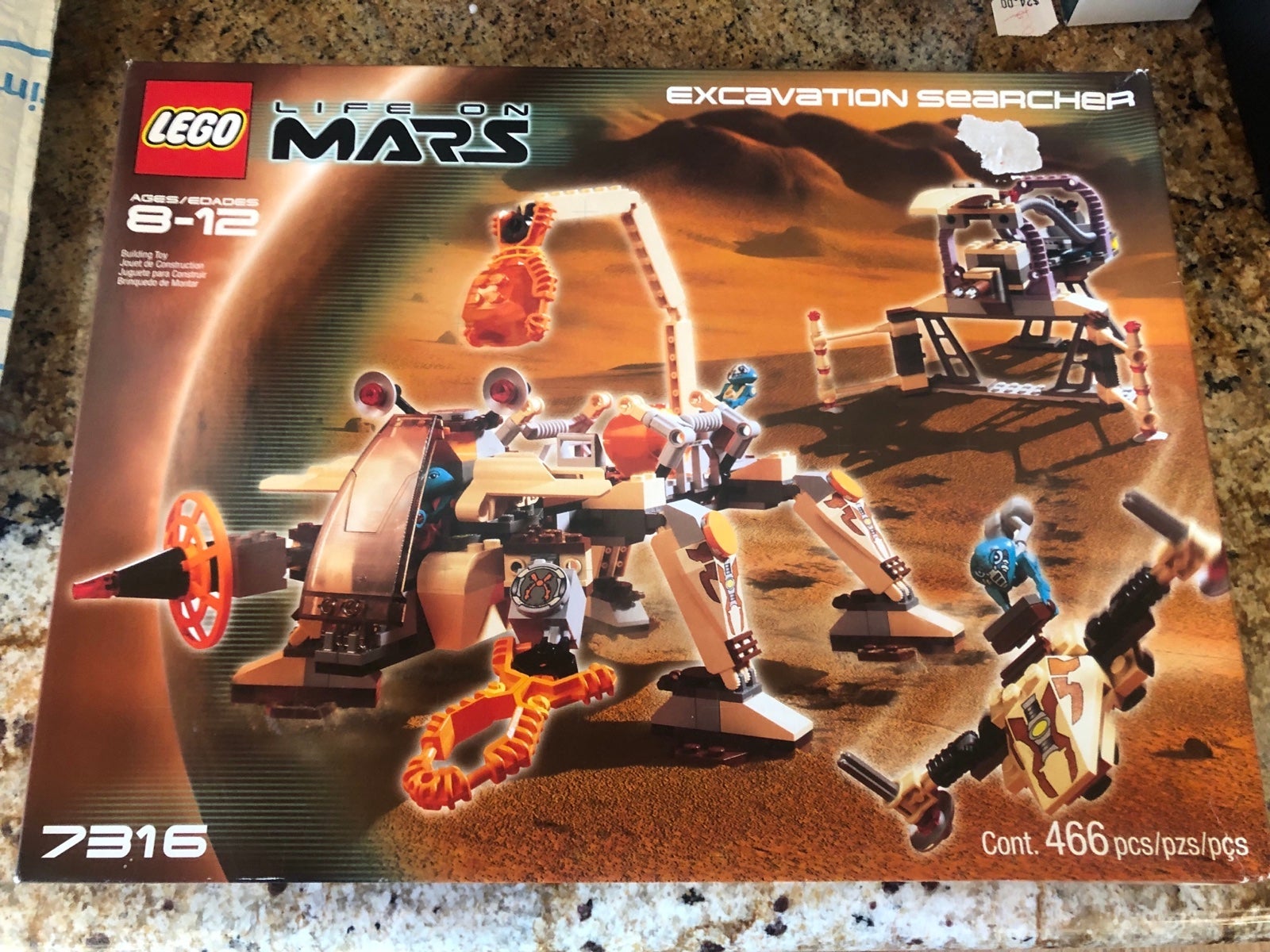LEGO NIB Space Life on Mars Excavation Searcher (7316) toy