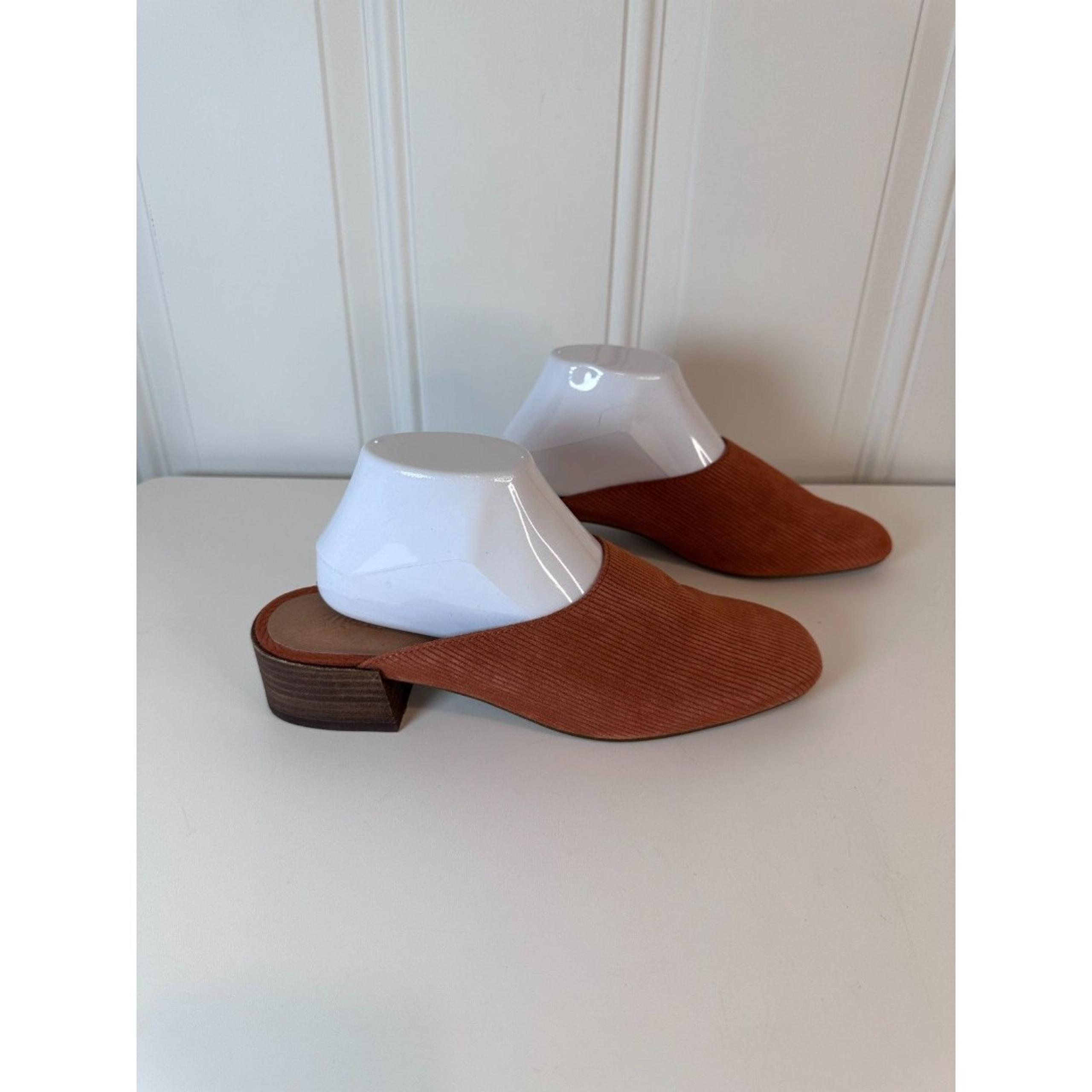Madewell The Alicia Mule Cordurey Suede Rust Brick Mules Women's US Size 9