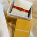 MICHAEL KORS Haute Gold Tone Orange Coral Enamel Bangle Bracelet