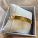 MICHAEL KORS Haute Gold Tone Orange Coral Enamel Bangle Bracelet