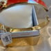 MICHAEL KORS Haute Gold Tone Orange Coral Enamel Bangle Bracelet