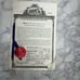 Rare patent certificate die finish cutting machine pamphlet 4322192 vintage 12in
