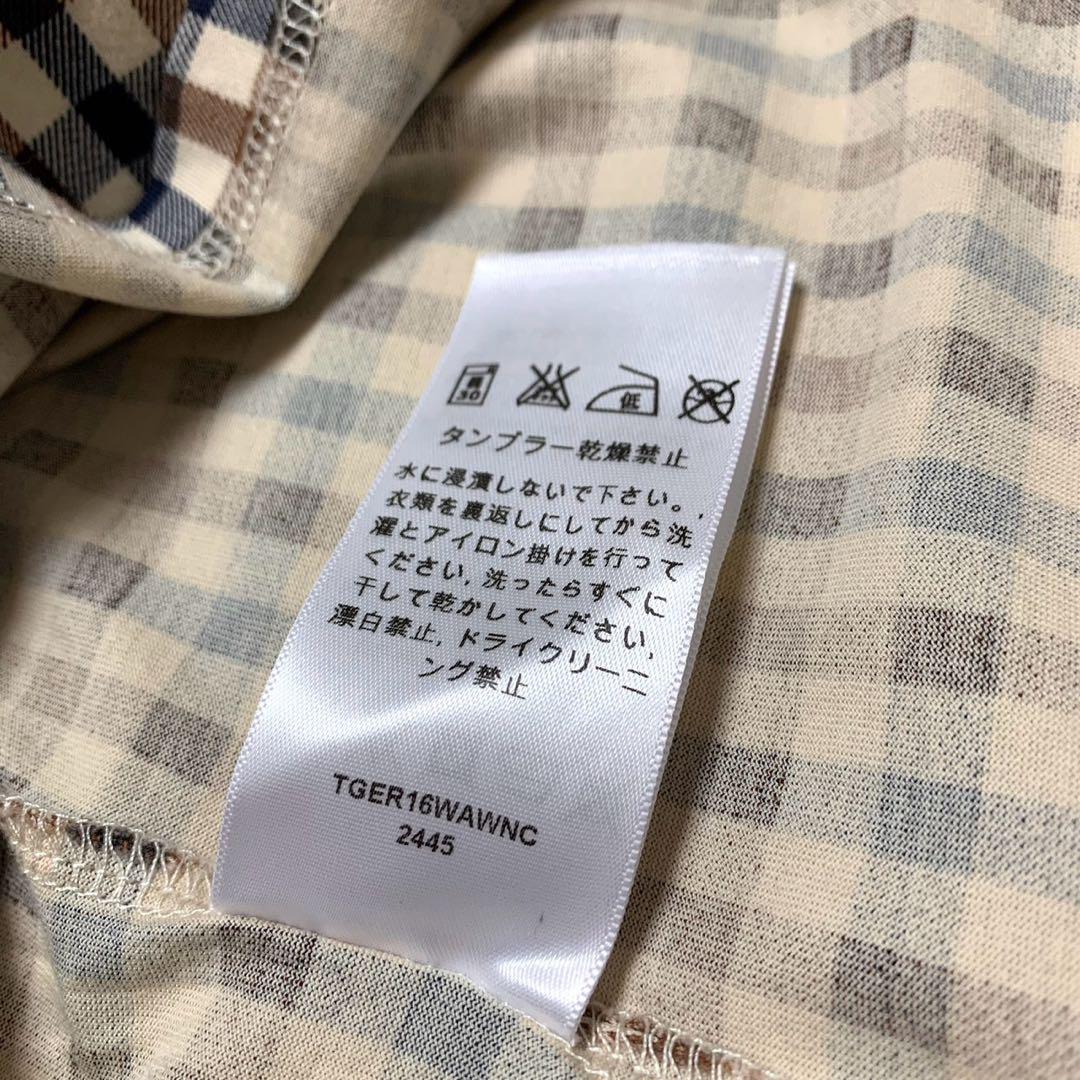 16FW Supreme Aquascutum Club Check Polo Tops