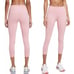 Nike Women's Epic Luxe Mid-Rise Crop Sz L In Pink