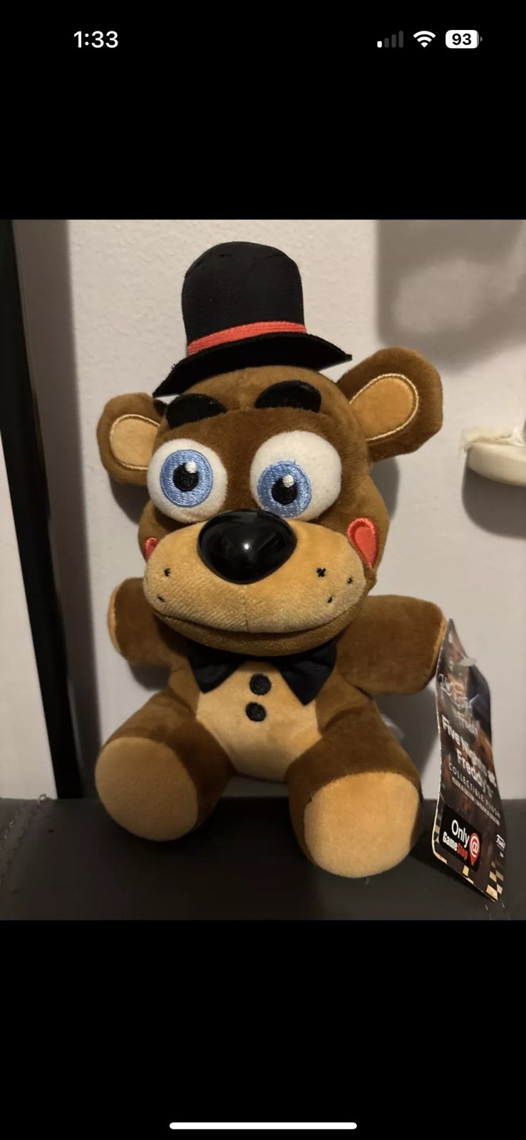 Autographed Toy Freddy plush signed By Kevin Foster AKA Freddy Fazbear￼