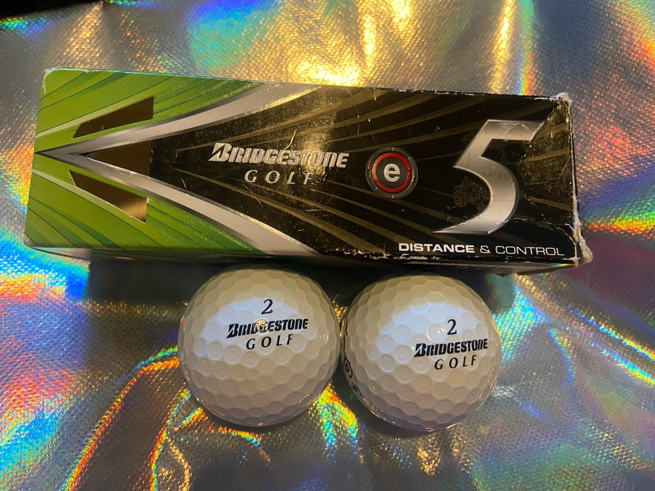 Bridgestone  e5 Golf Balls (White) Straight Distance & Control (2-Pack) Preowned