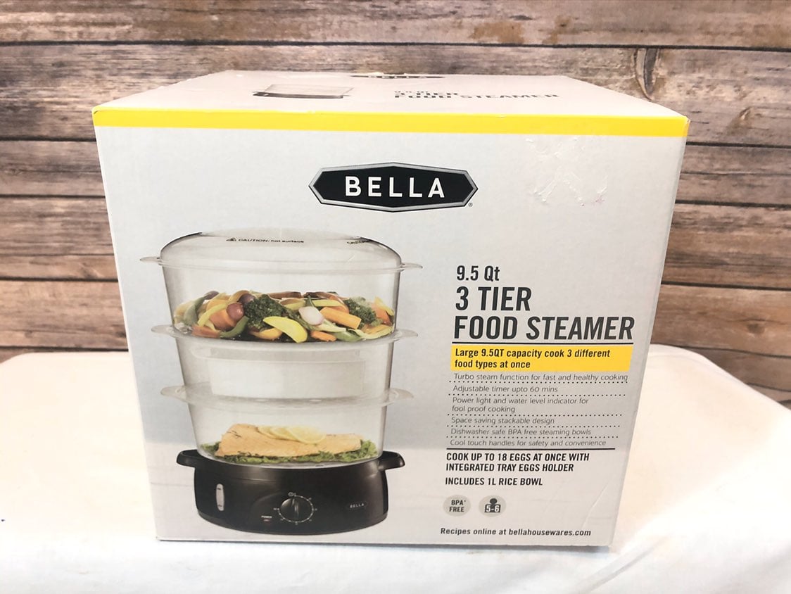 Bella - 9.5-Qt. 3-Tier Food Steamer
