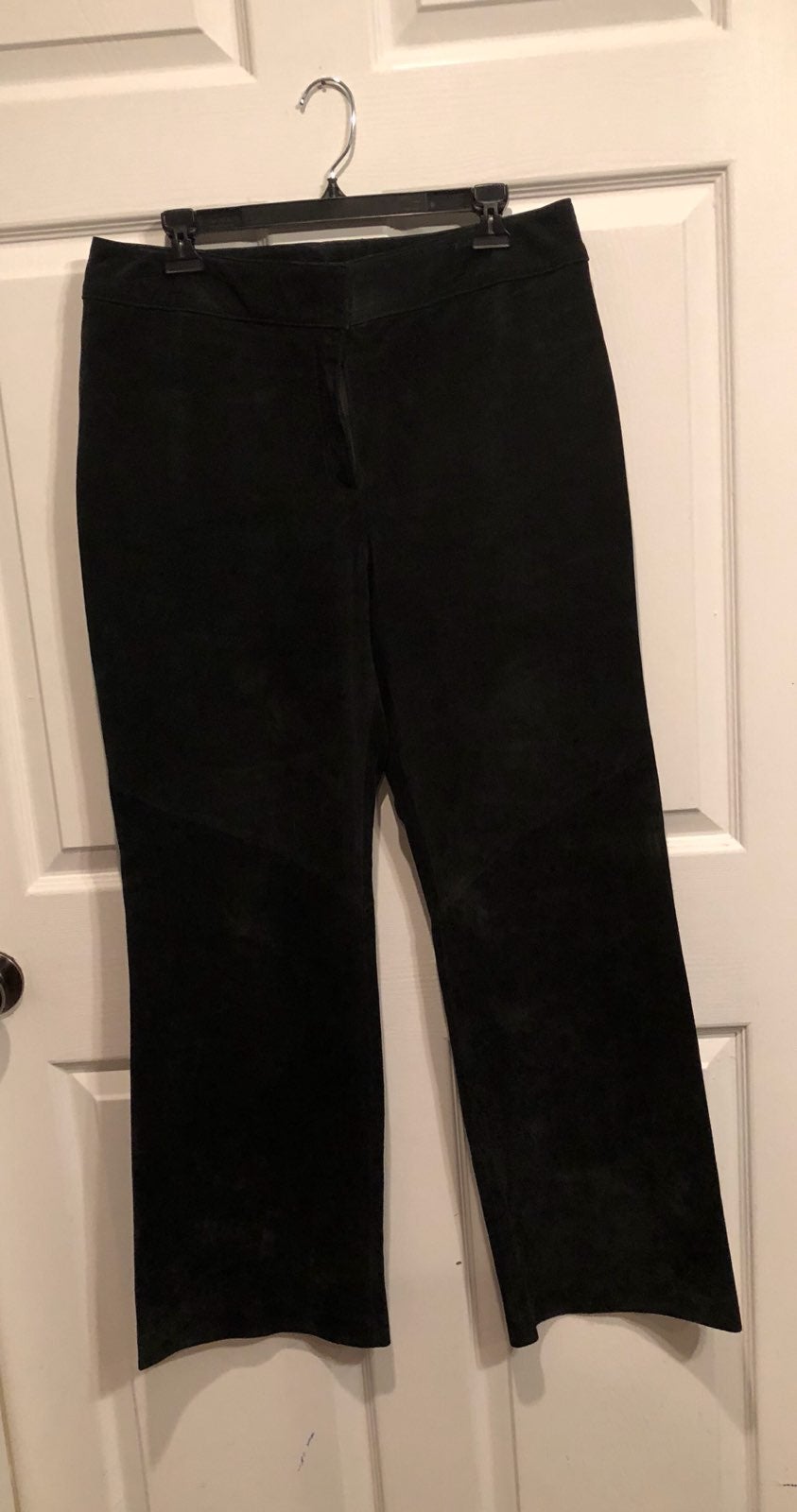 Bandolino 100% Leather Black Pants Sz 14