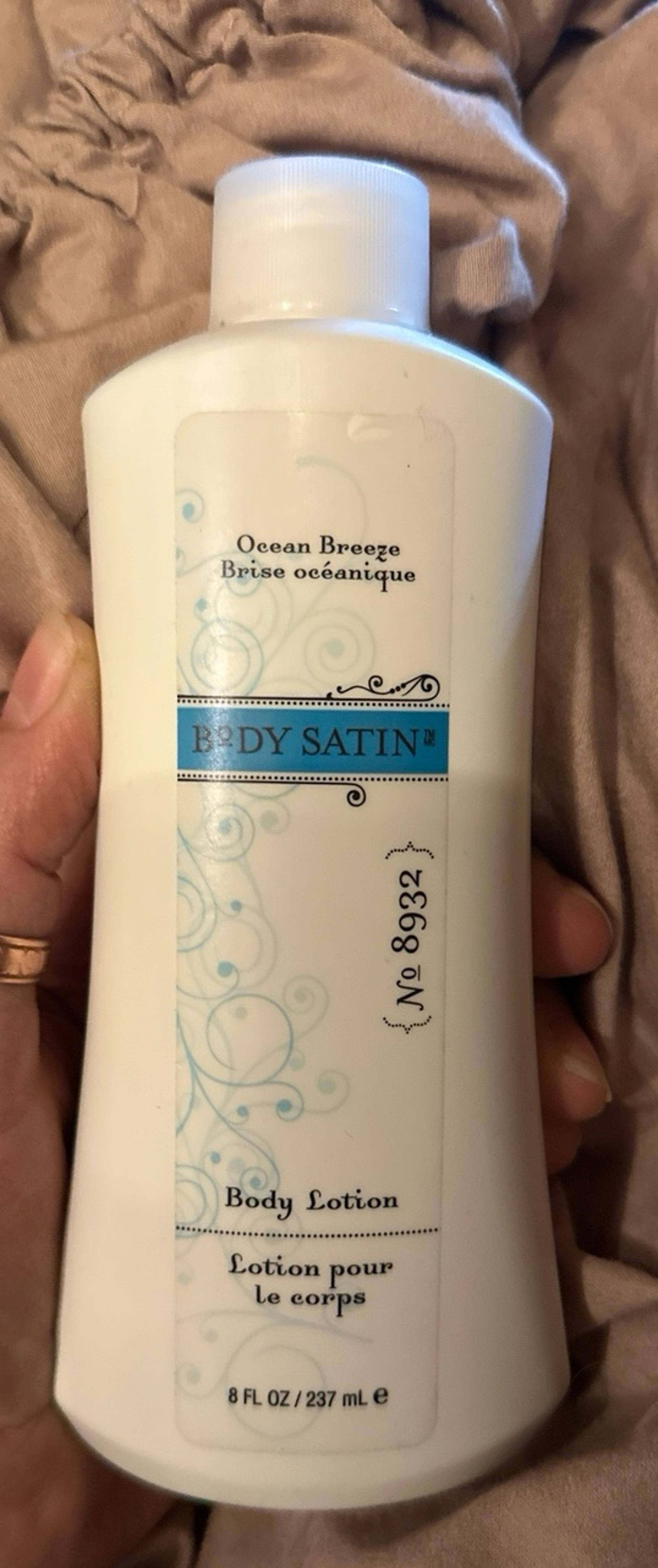 Melaleuca body satin ocean breeze lotion