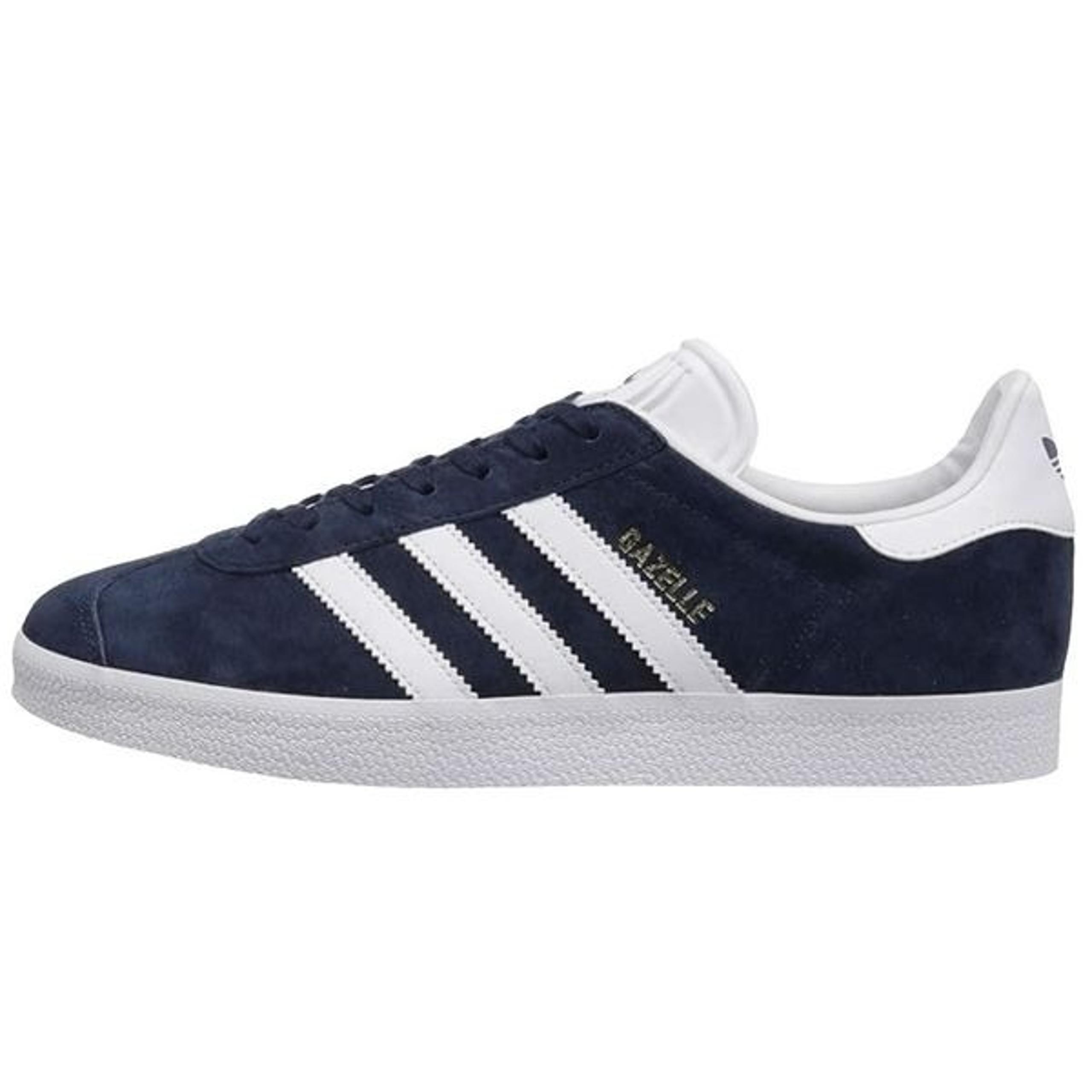Adidas Originals Men's Gazelle Lace-up Sneaker,Collegiate Navy/White/Gold Metall