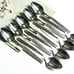Vintage Oneida Spanish Court teaspoons stainless steel retro scrolls 9 pieces