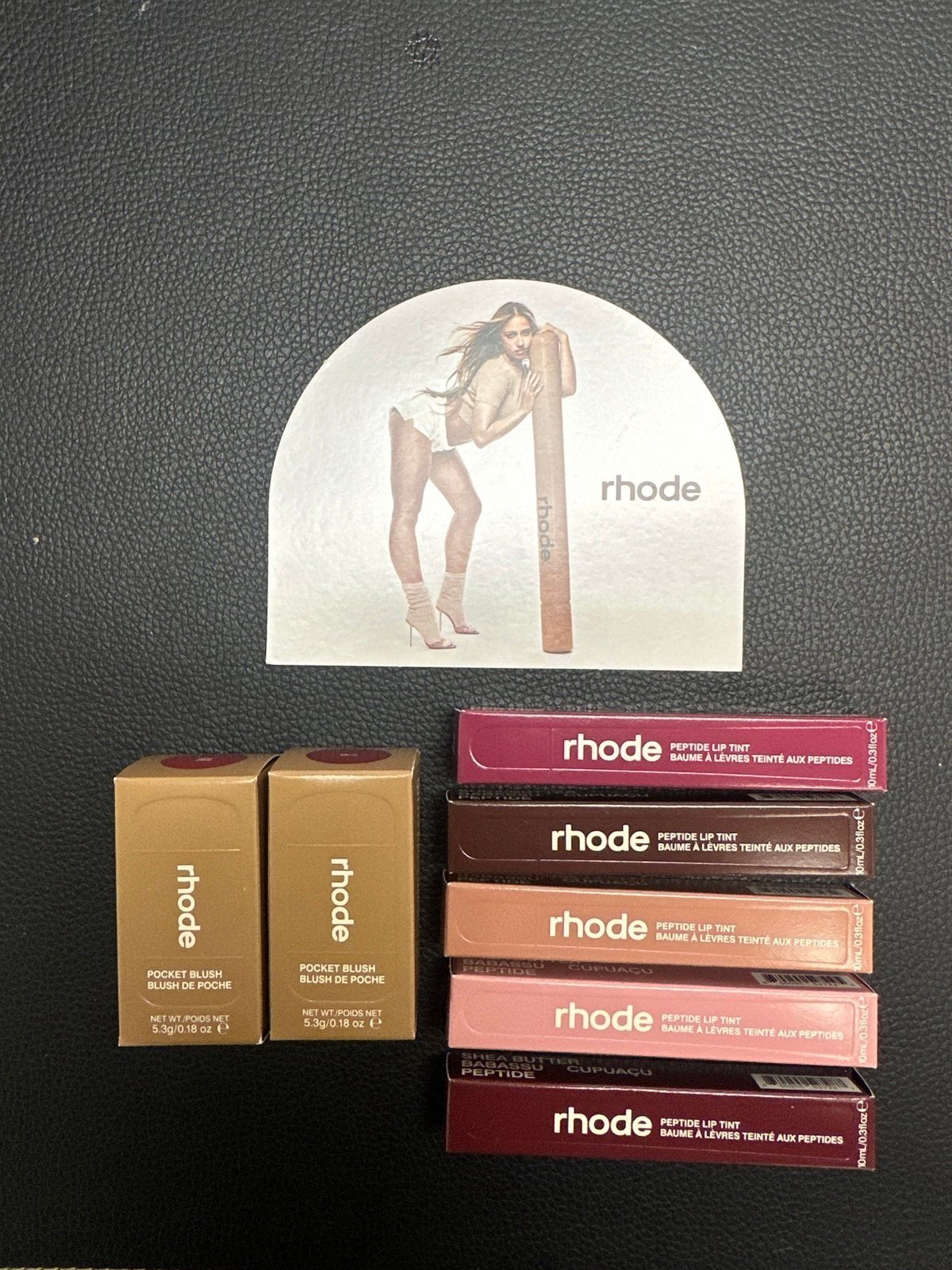 (RESERVED) 2 bundles of Rhode Lip & Blush ( Included new shades just released )