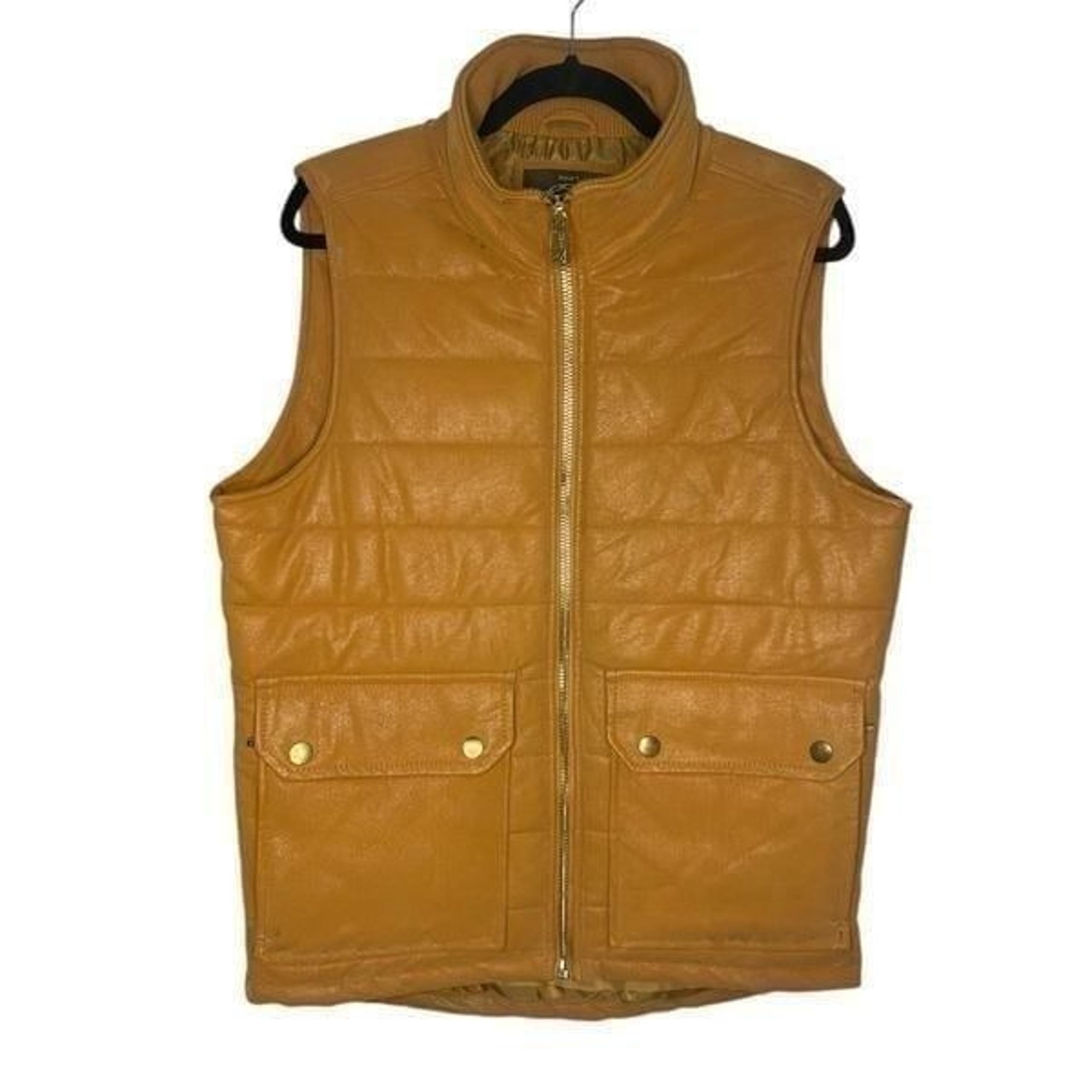 Jordan Craig Quilted Camel Puffer Vest Men’s Medium