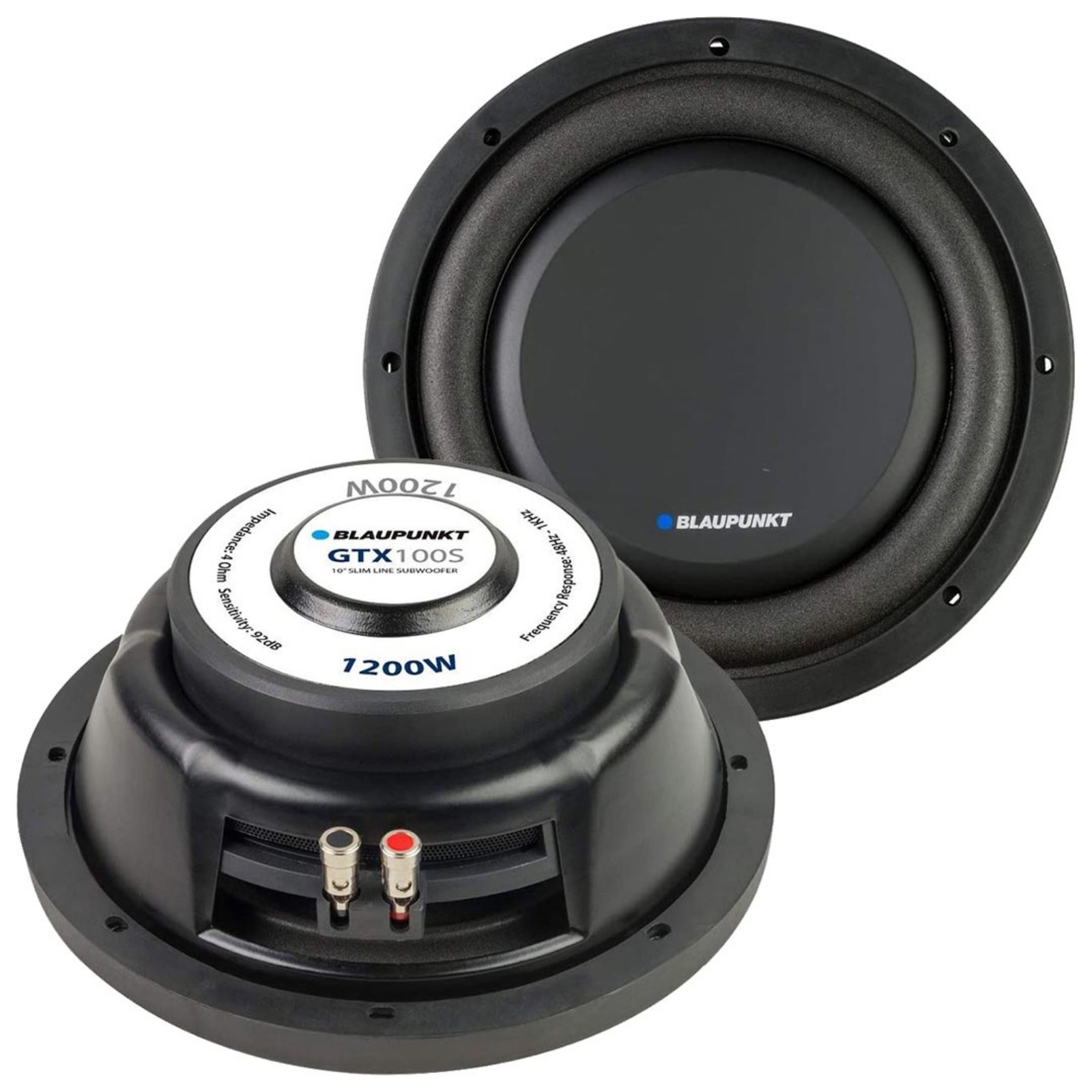 Blaupunkt 10″ Slim Woofer, 250W RMS/1200W Max, Single 4 Ohm Voice Coil