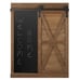 CHALKBOARD AND MIRROR WITH BARN DOOR