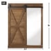 CHALKBOARD AND MIRROR WITH BARN DOOR
