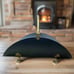 Firewood/Kindling Holder, Tin & Brass Claw Foot with Handle