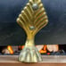 Firewood/Kindling Holder, Tin & Brass Claw Foot with Handle