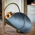 Firewood/Kindling Holder, Tin & Brass Claw Foot with Handle