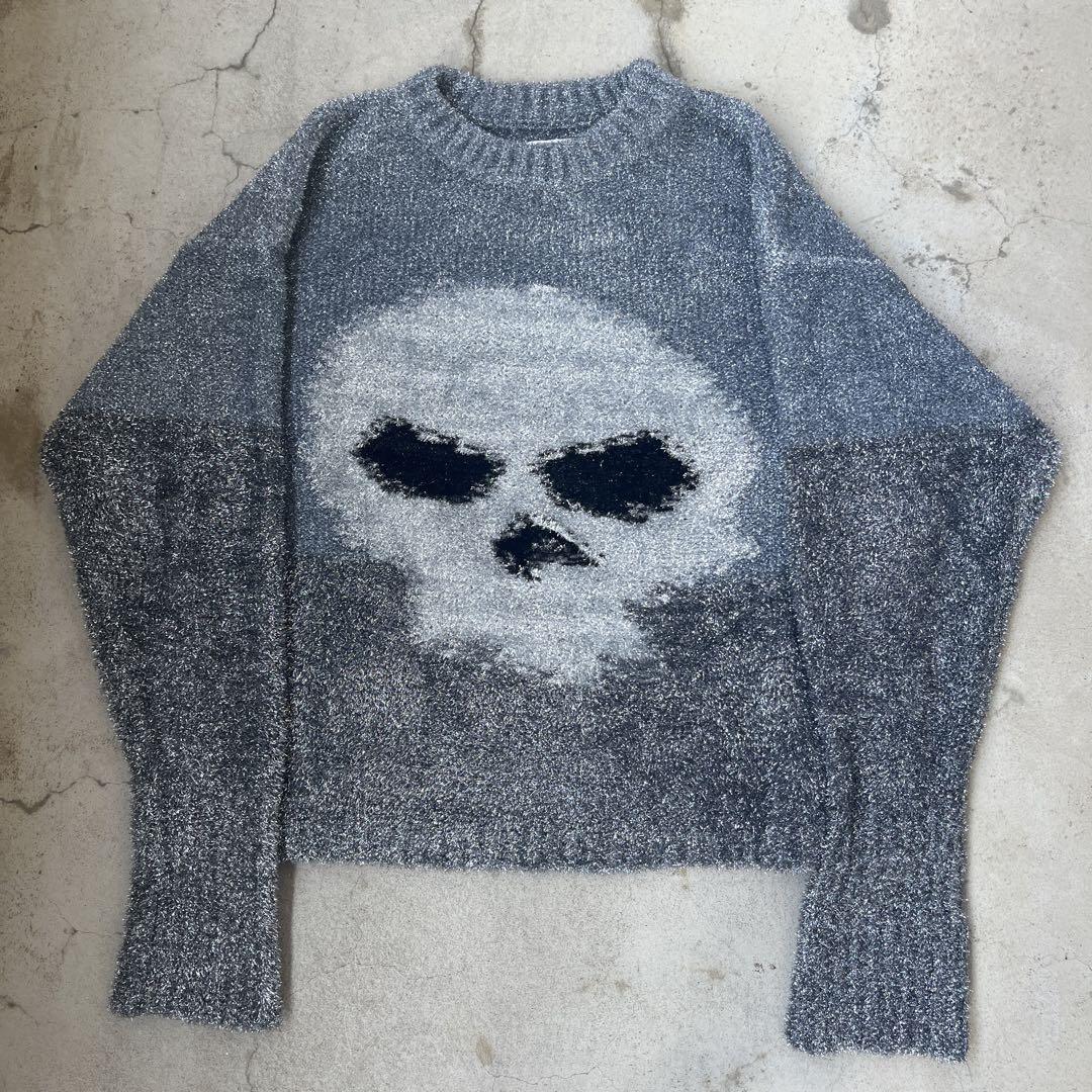 ERL 24SS GRITTER SKULL Knit