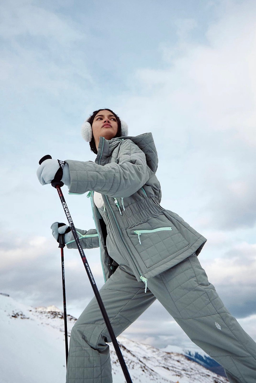 NWOT Free People Movement All Prepped Ski Jacket Sage