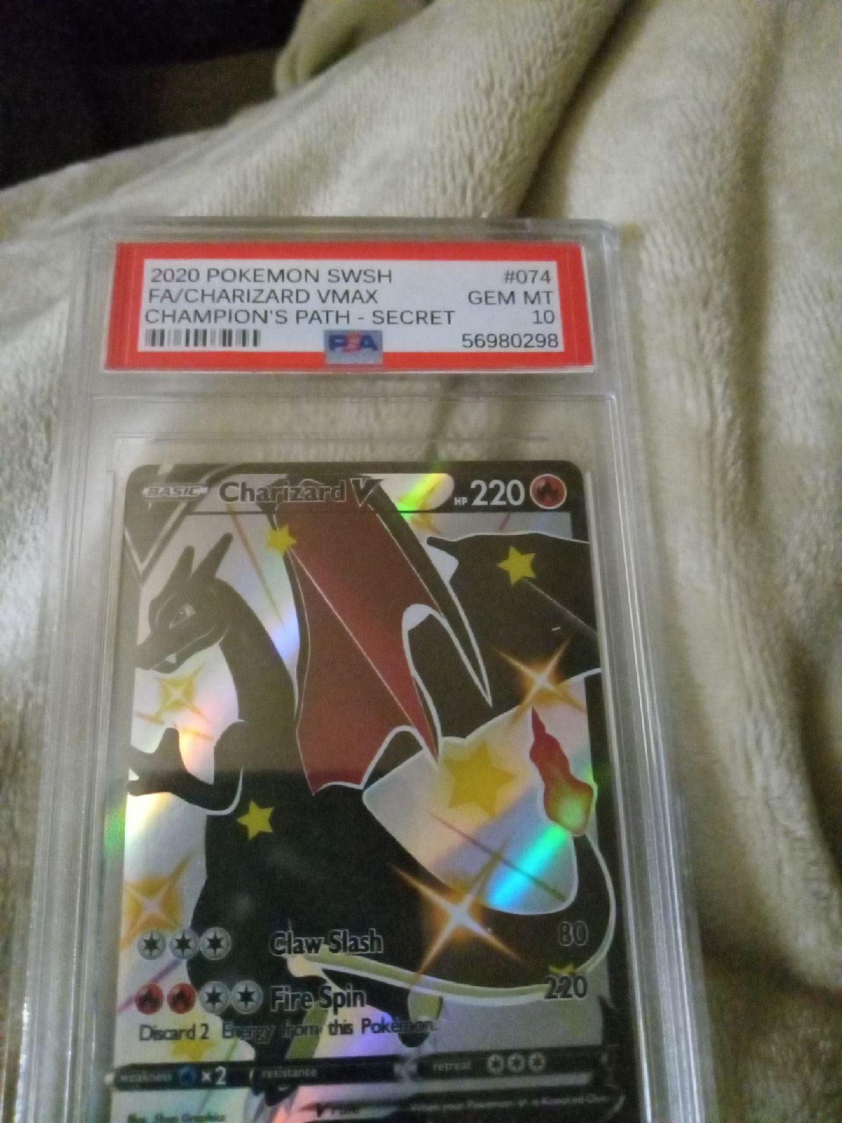 20×0 pokemon swshfa charizard vmax collectable card