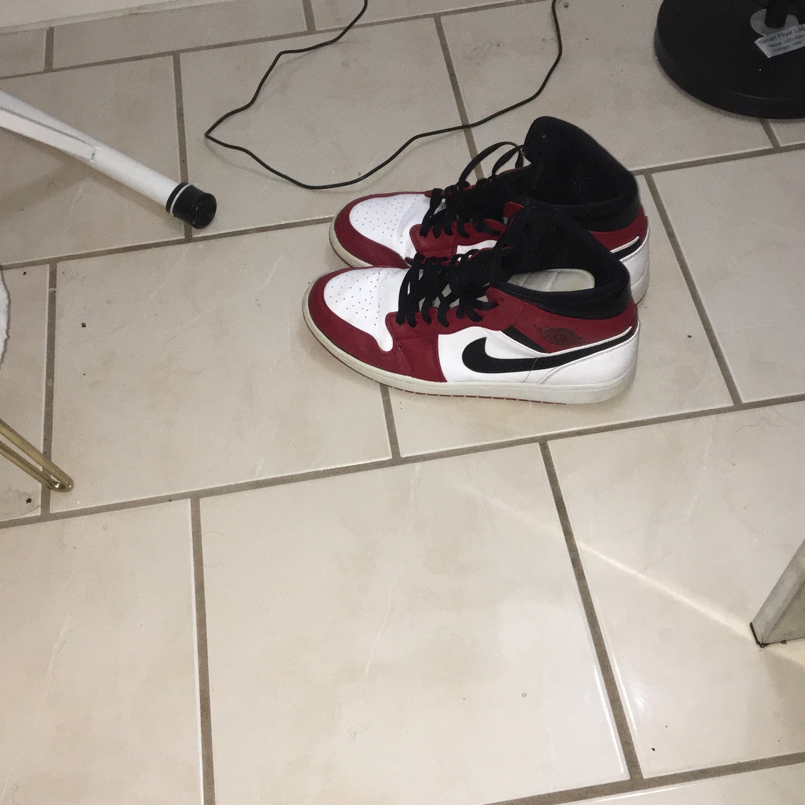 Nike Air Jordan 1 Retro High OG Shoes in Black/White/Gym Red